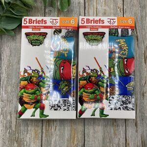 Boys Teenage Mutant Ninja Turtles Character Underwear Briefs 2, 5-Packs Size 6
